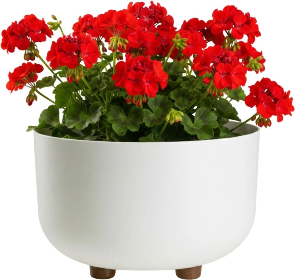 PLASTOVÝ KVETINÁČ TERRA 27X17 CM KRÉMOVÁ