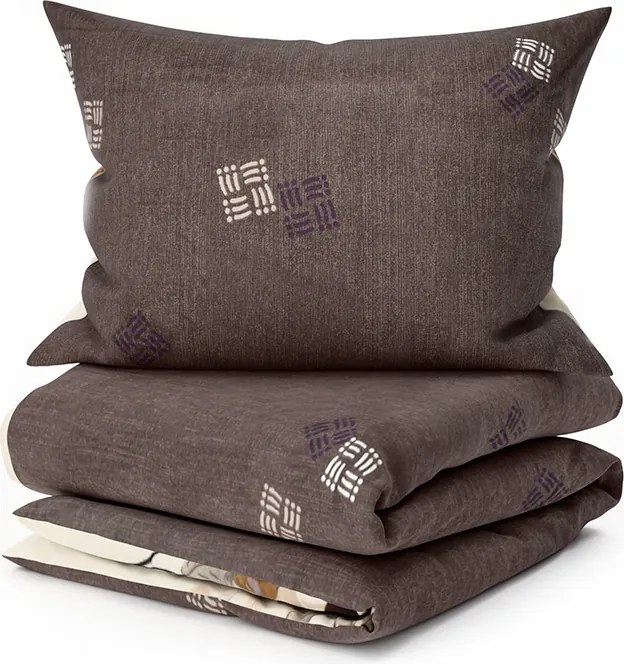 Obojstranné obliečky DUO SENSE CARMELIA vzorované + obliečka na vankúšik 40x50 cm ZDARMA Rozmer obliečky: 70 x 90 cm | 140 x 200 cm