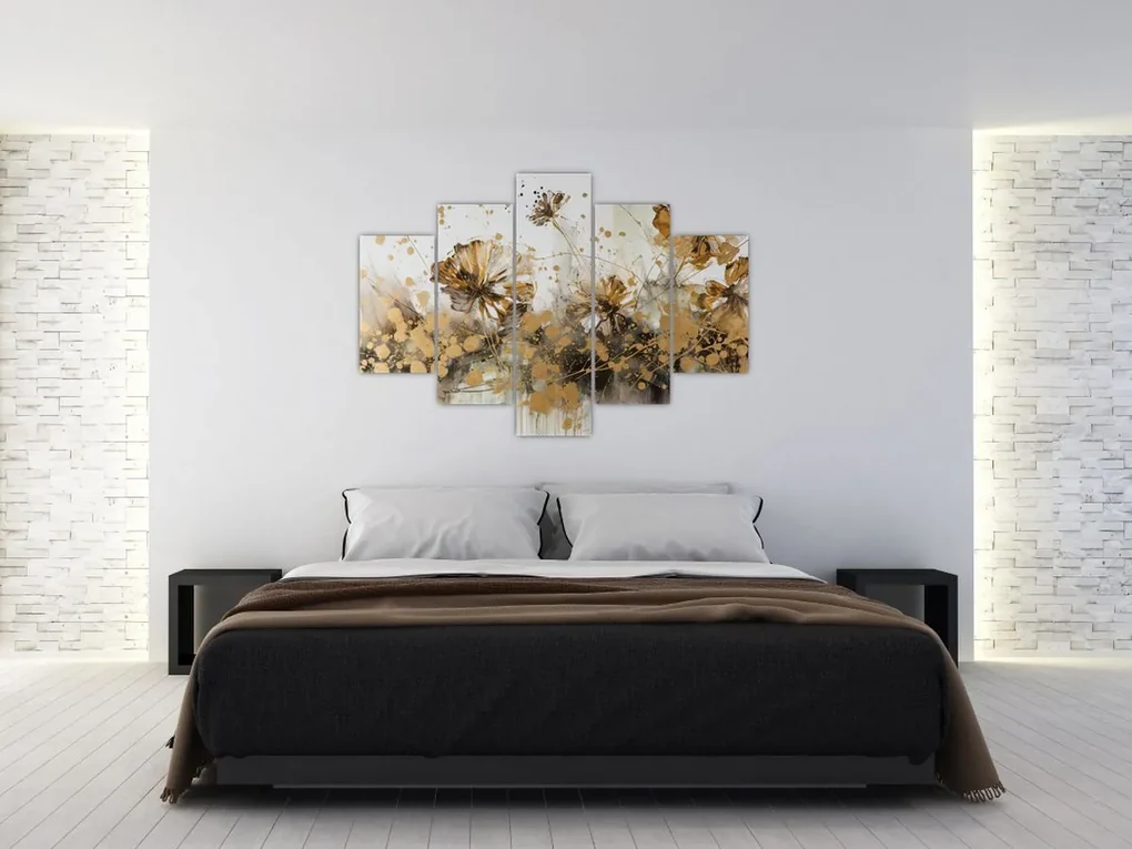 Obraz - Abstraktná kvetinová maľba (150x105 cm)
