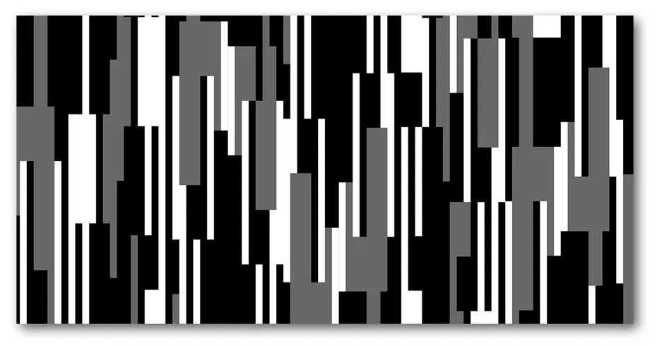 Foto obraz akrylové sklo Čiernobiele línie pl-oa-140x70-f-107133288