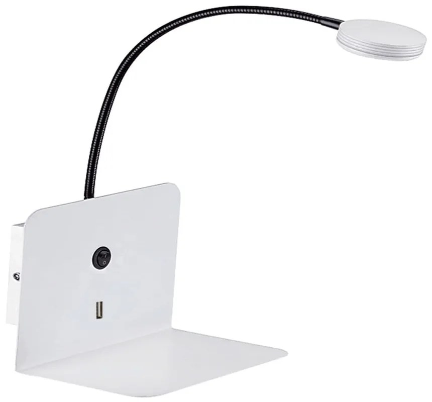 Nástenné svietidlo s USB portem SULION Malvo