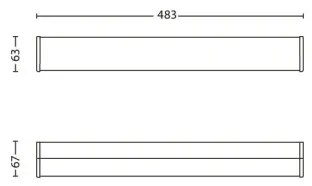 Philips 34059/11/16 - LED Nástenné kúpeľňové svietidlo MYBATHROOM FIT 3xLED/2,5W/230V