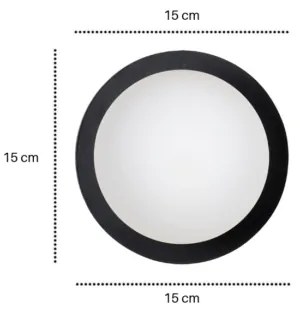 Nástenné svietidlo MINERVA 1xE14/10W/230V čierna