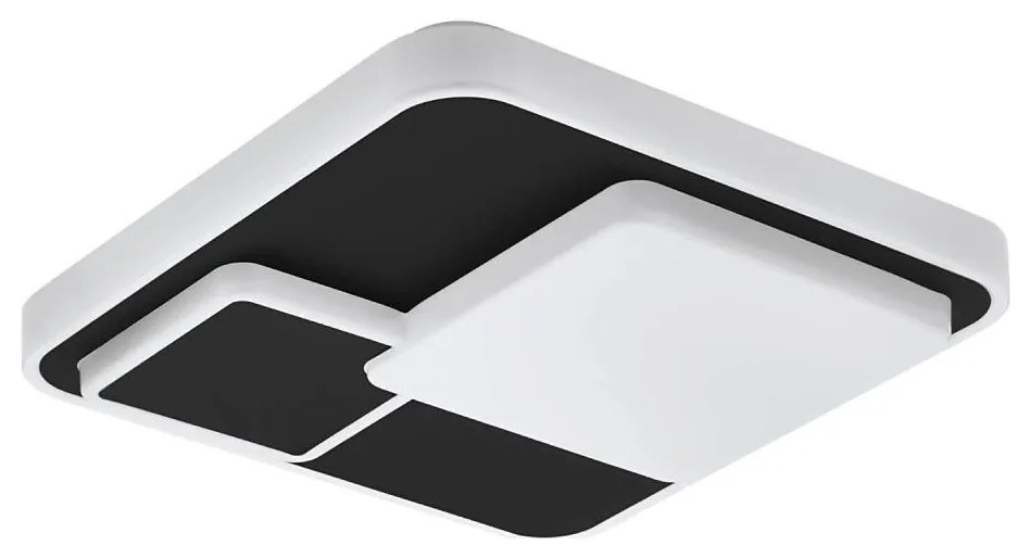 Eglo 75667 - LED Stropné svietidlo LEPRESO LED/19,5W/230V 38,5x38,5 cm čierna