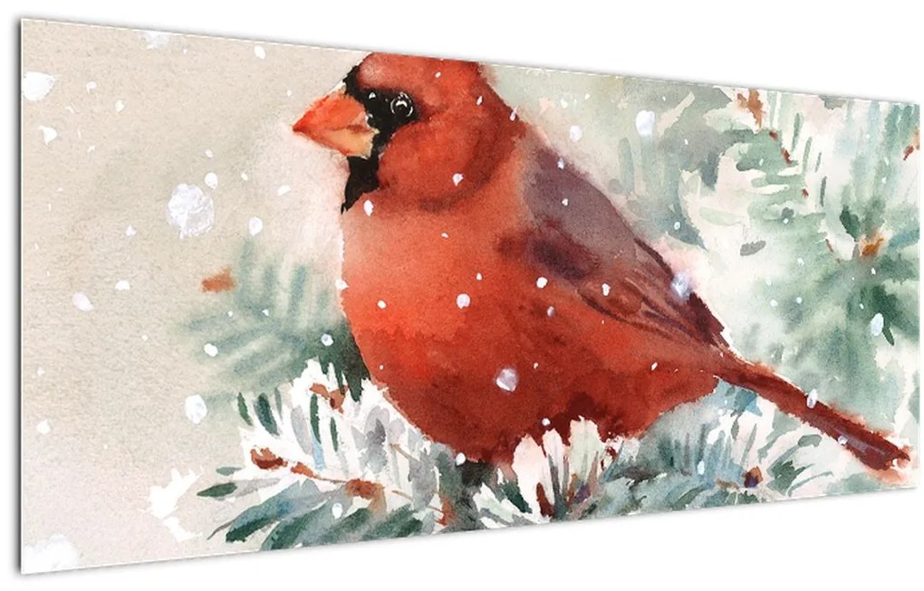 Obraz - Kardinál (120x50 cm)