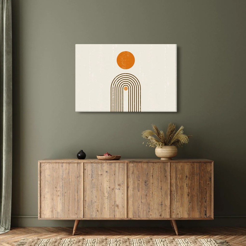 Obraz - Hnedé oblúky (90x60 cm)