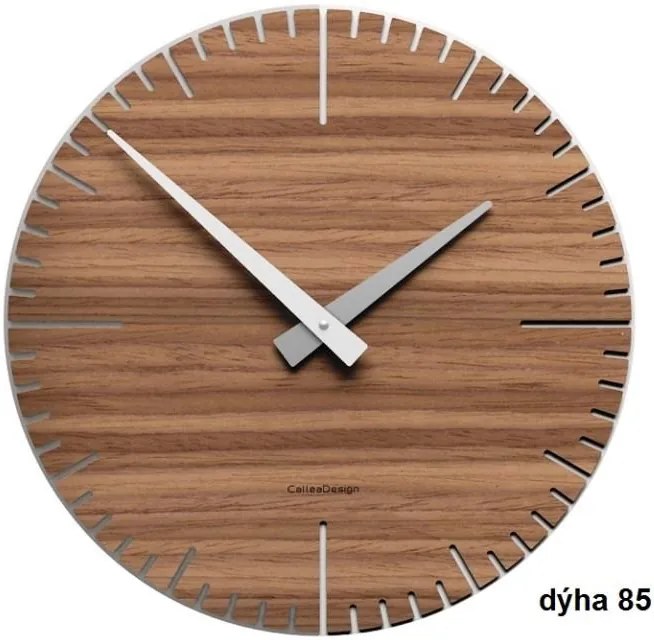 Designové hodiny 10-025 natur CalleaDesign Exacto 36cm Dýha bělený dub - 81