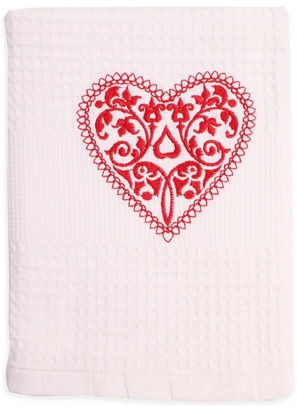 Utierka vaflová ľudové srdiečko