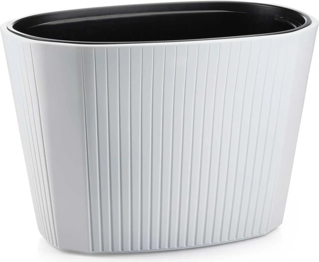 PLASTOVÝ KVETINÁČ MORA 59X40,5 CM BIELA