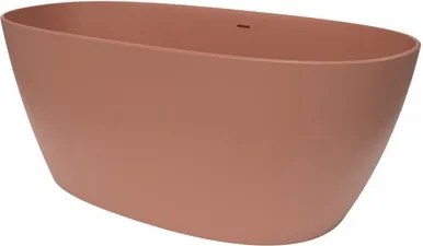 Voľne stojaca vaňa SAT Aula 160x78,7 cm liaty mramor ľavá aj pravá ružová růžová SATAULA1600P