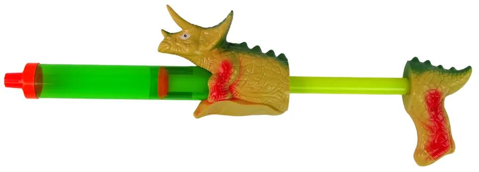 LEAN TOYS Vodná pištoľ Dinosaurus 40 cm – zelený