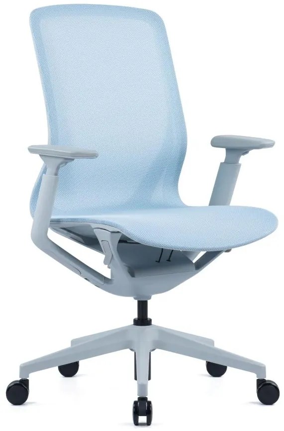 OFFICE MORE Kancelárska stolička C-BON LIGHT BLUE modrá