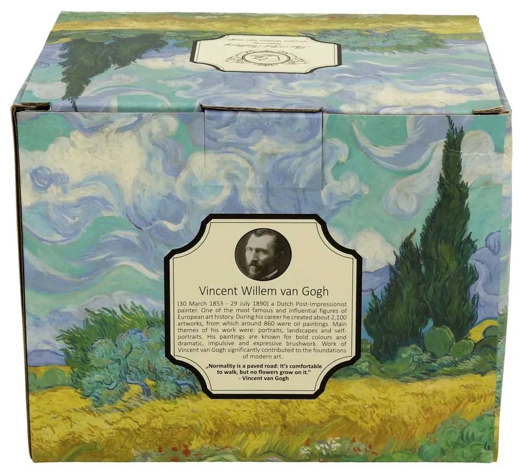 Porcelánový hrnček Van Gogh Wheat Field 430 ml