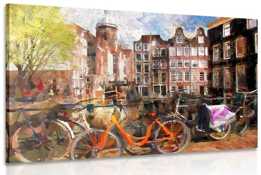 Obraz kreslený Amsterdam Varianta: 90x60