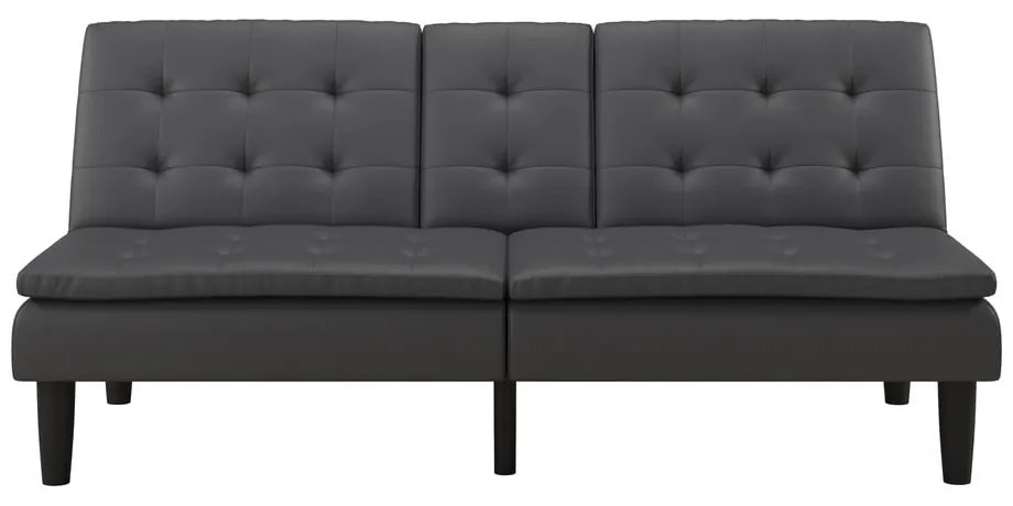 Sivá rozkladacia pohovka z imitácie kože 191 cm Maine – Støraa