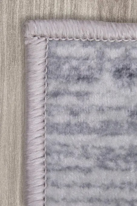 Protišmykový koberec MILANO 80007-02 čierny / sivý