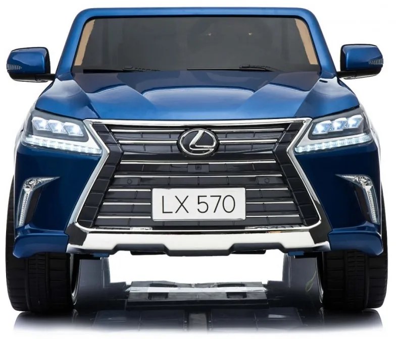 RAMIZ ELEKTRICKÉ AUTÍČKO  LEXUS LX570 - LAKOVANÉ - MODRÉ - 4 x 45W - 2 x12V 7Ah - 2023