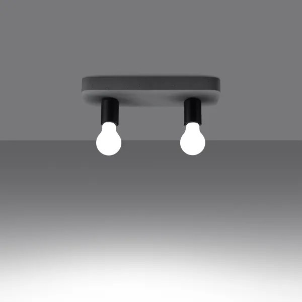 Sollux  SL.1157 - Bodové svietidlo TAVO 2xE27/15W/230V betón