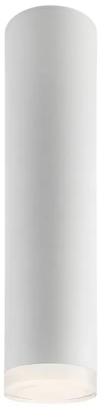 Biele stropné svietidlo so skleneným tienidlom - LAMKUR