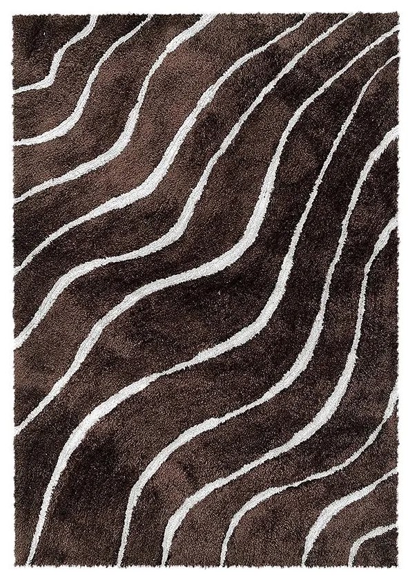 Koberec Shaggy Sonic 1.4/1.9 Psr-9234 hnedá