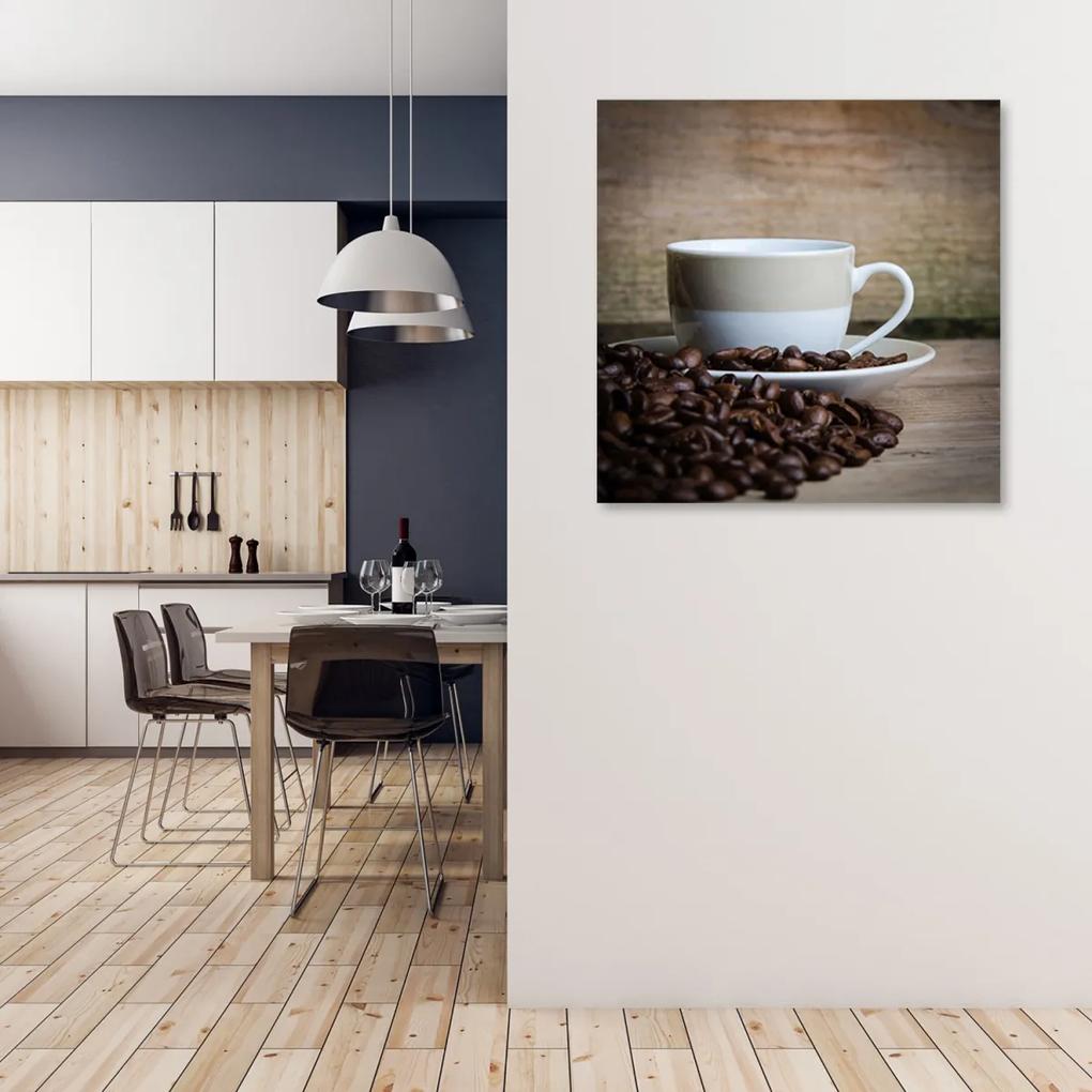 Obraz na plátně, šálek kávy - 60x60 cm