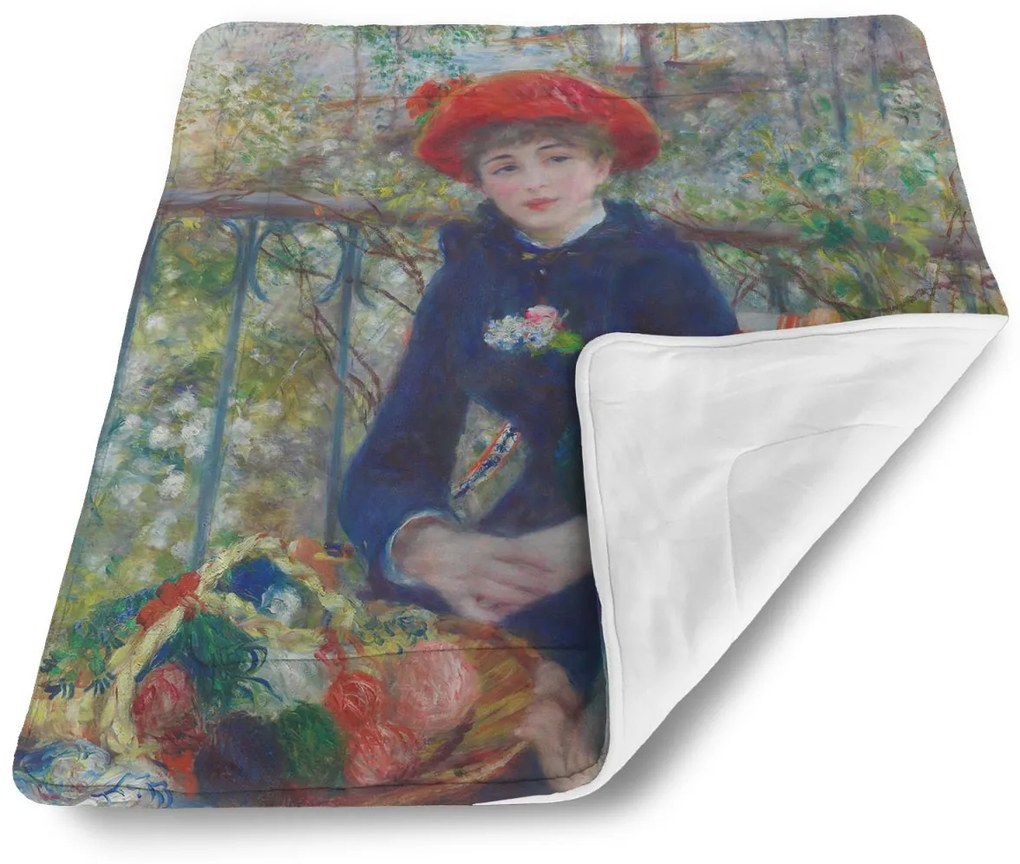 Sablio Deka pre bábätko Dve sestry (Na terase) - Pierre-Auguste Renoir - 80x100 cm