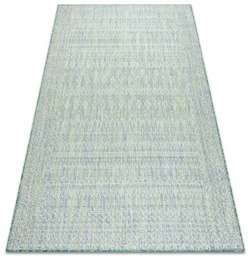 Koberec SISAL SION 22184 Diamanty zeleno / modrý