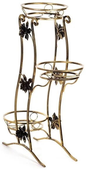 Stojan na kvety 100x70 cm zlatá