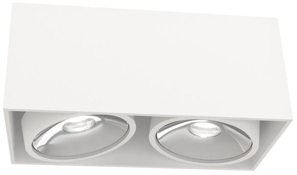 Orlicki design Moderné bodové svietidlo Cardi II biela/chróm