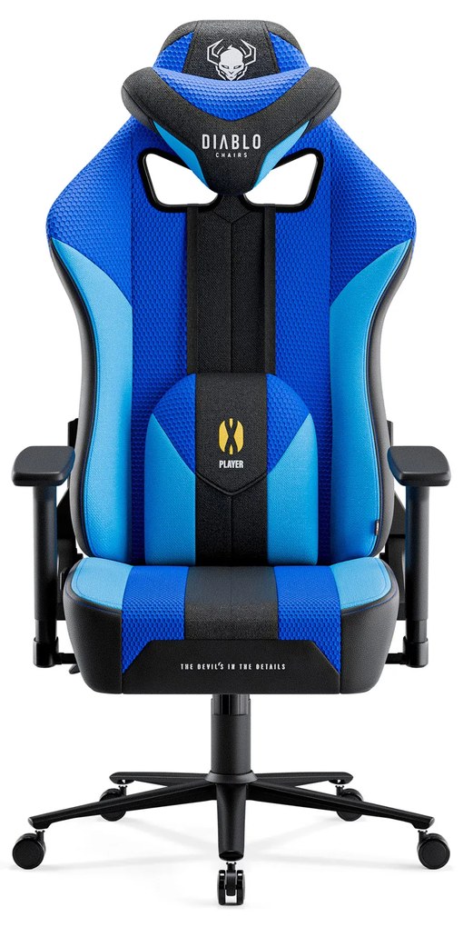 Látkové herné kreslo Diablo X-Player 2.0 Normal Size, Frost Black/ čierne