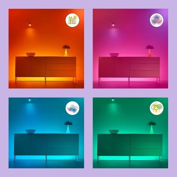 WiZ - LED RGB Stmievateľné stropné svietidlo SUPERSLIM LED/32W/230V Wi-Fi čierna