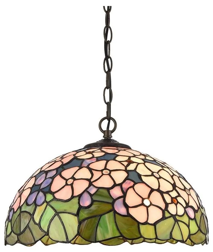 Prezent 201 - Luster na reťazi TIFFANY 2xE27/60W/230V