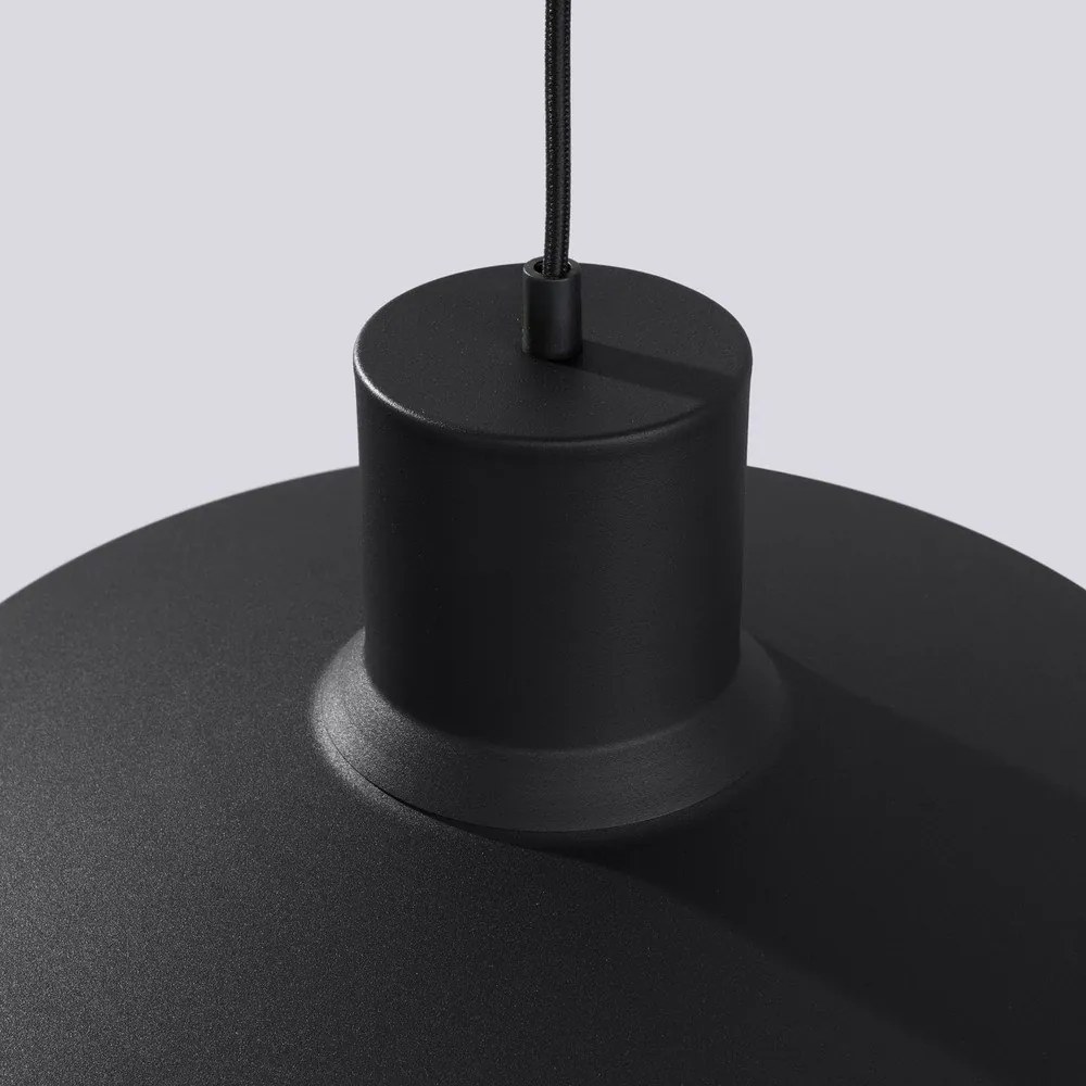 Čierne závesné svietidlo ø 35 cm Vito – Sollux