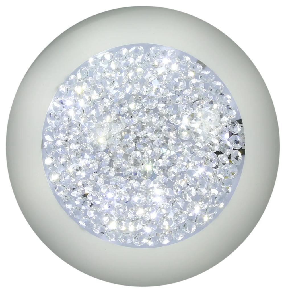 CLX Moderné prisadené stropné LED osvetlenie PESCIA, 16W, teplá biela, 40cm, okrúhle