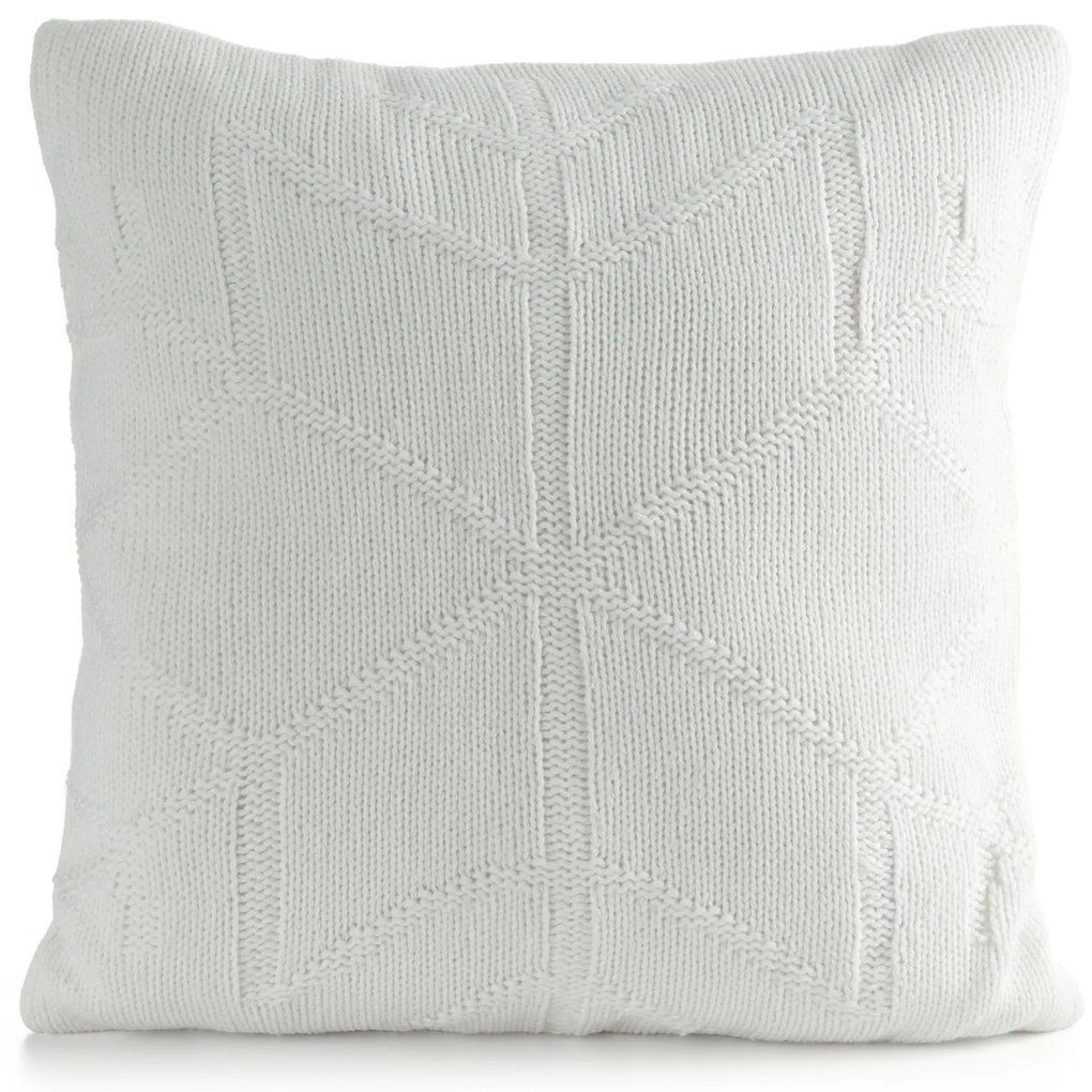 VIANOČNÁ DEKORAČNÁ OBLIEČKA NA VANKÚŠ CROCHET6 45X45 CM BIELA