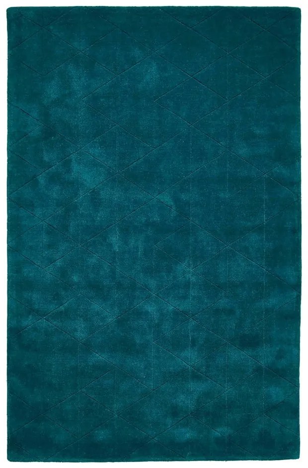 Smaragdovozelený vlnený koberec Think Rugs Kasbah, 150 x 230 cm