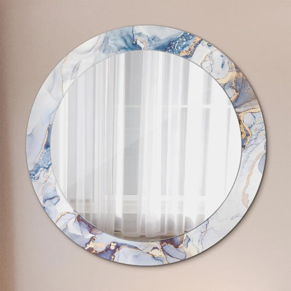 Okrúhle ozdobné zrkadlo Abstraktné tekuté umenie fi 70 cm