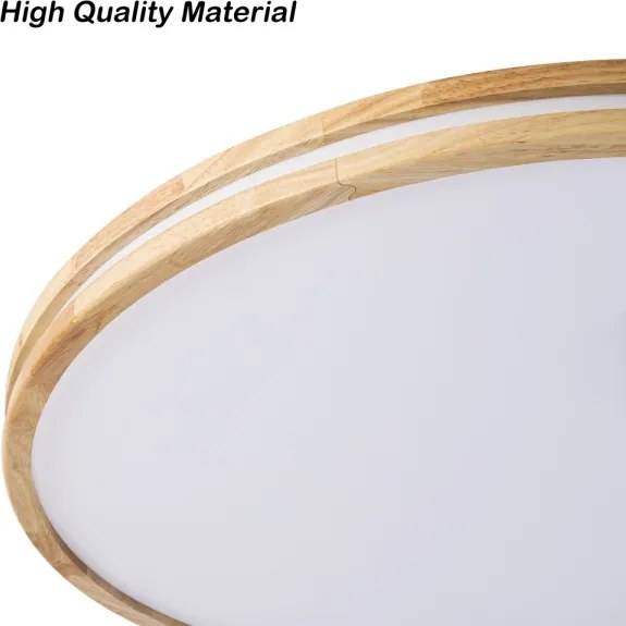 Brilagi - LED stmievateľné svietidlo MOLINA LED/100W/230V 3000-6000K dub, priemer 80 cm + diaľkový ovládač