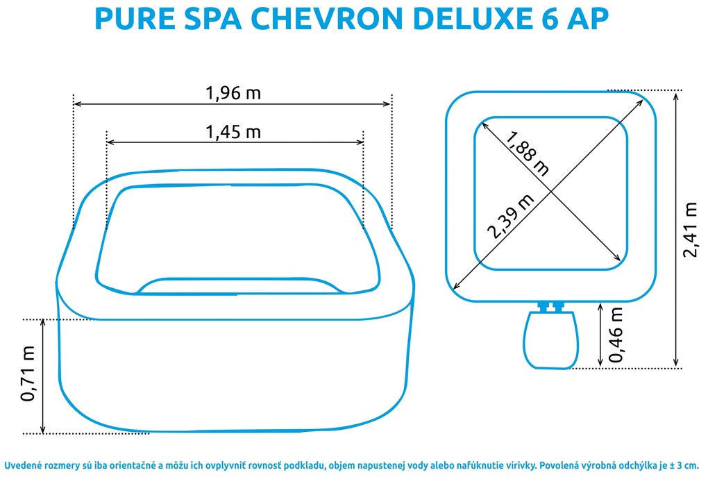 Marimex | Vírivý bazén Pure Spa Chevron Deluxe 6 NP | 11400292