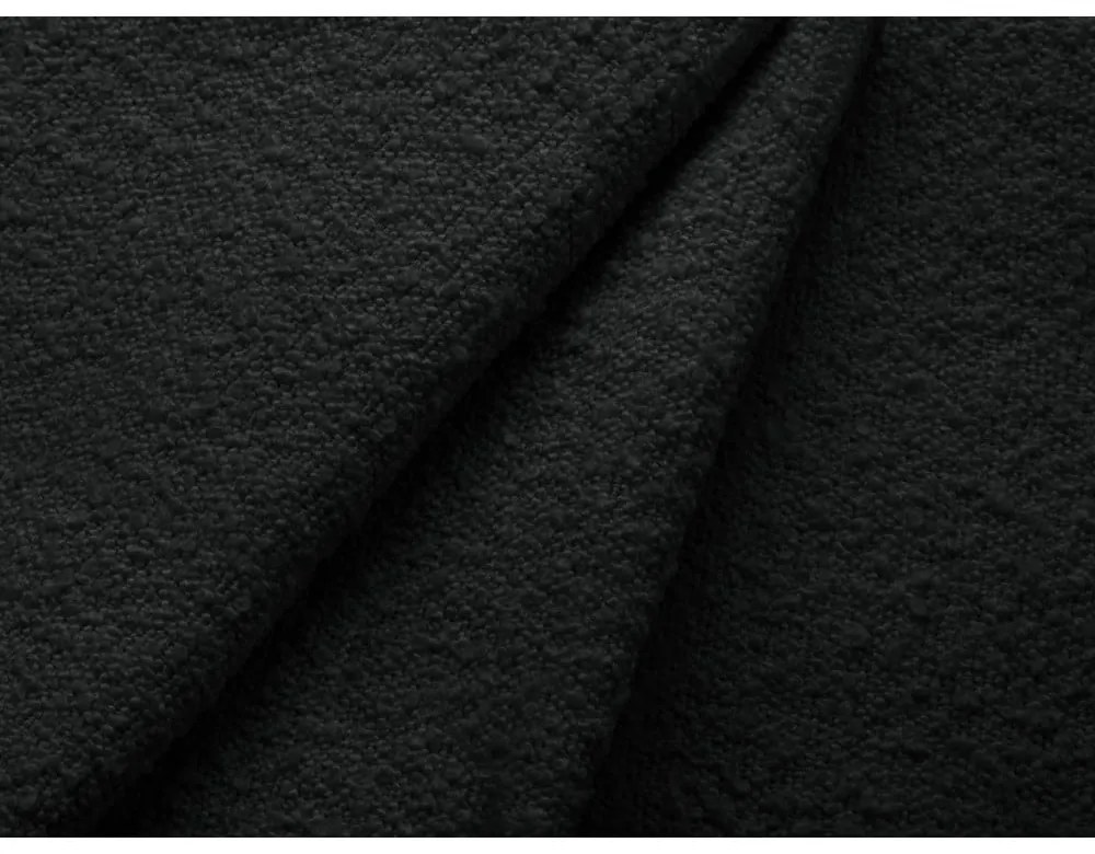 Čierna rozkladacia pohovka z textílie bouclé 247 cm Jodie – Micadoni Home