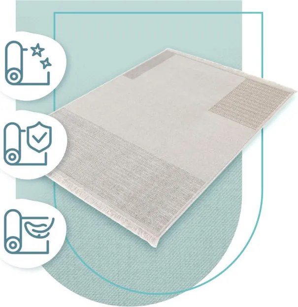 Koberec Agnella Noble Nizer svetlosivý strapce