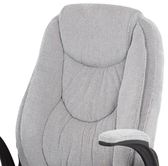 BONTEC Kancelárske kreslo, synchrónny mechanizmus, strieborná látka, KA-G303 SIL2 Farba: Strieborná