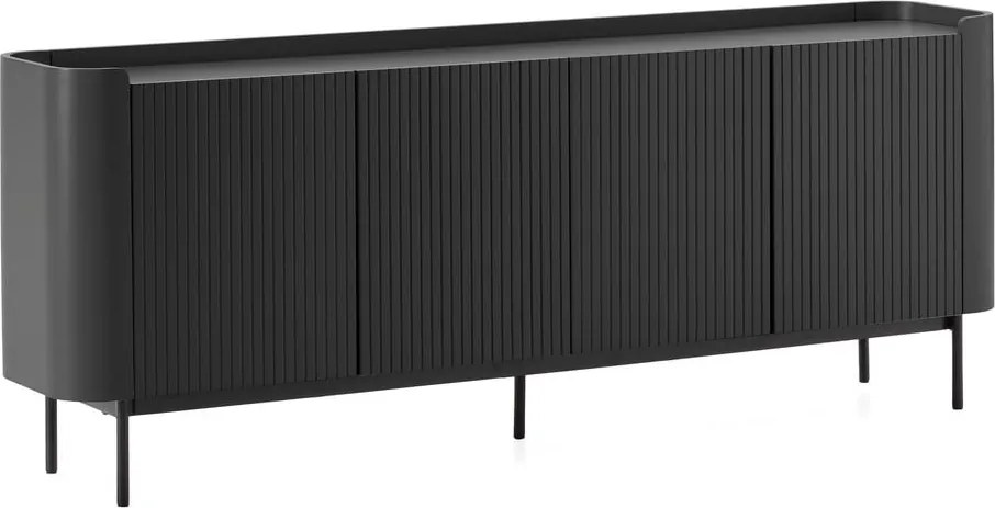 Čierna komoda 200x80x40 cm Willa – MOME