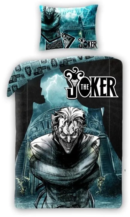 Obliečky Joker bavlna 70x90+140x200 cm