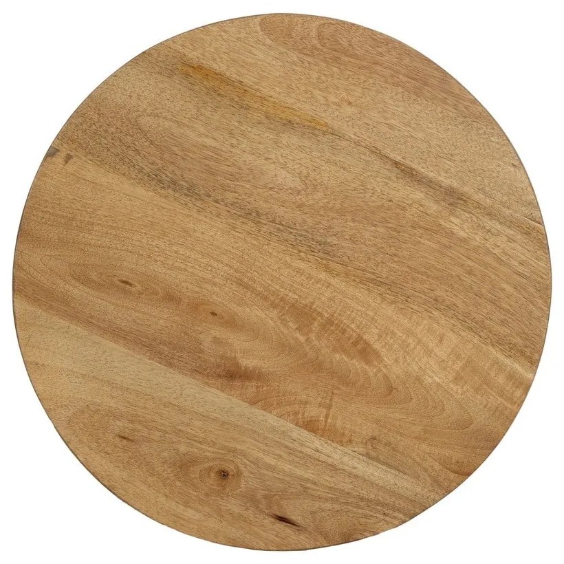 Okrúhly odkladací stolík z mangového dreva ø 40 cm Mao – Ixia