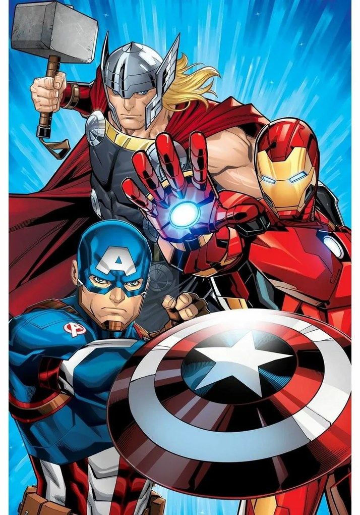 Jerry Fabrics Detská deka Avengers Heroes 02, 100 x 150 cm