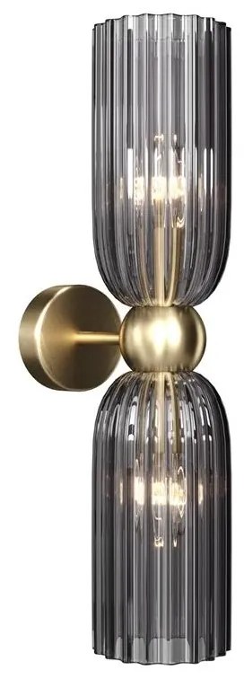 Maytoni MOD302WL-02GR - Nástenné svietidlo ANTIC 2xE14/40W/230V zlatá/šedá