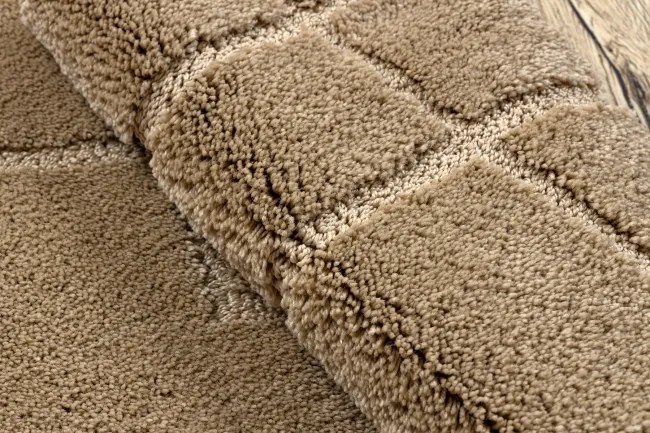 Kúpeľňový koberček SUPREME LINES línie, béžový