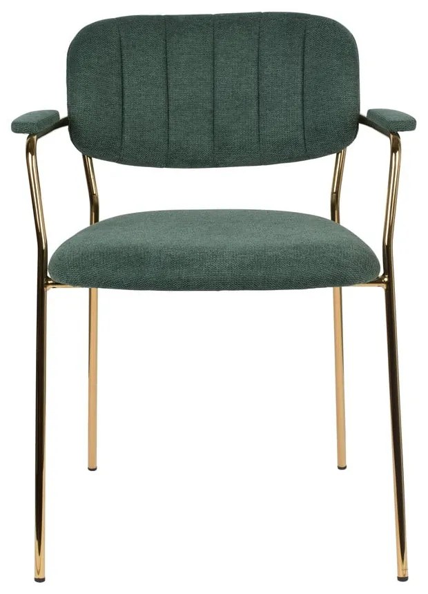 Tmavozelené jedálenské stoličky v súprave 2 ks Jolien – White Label