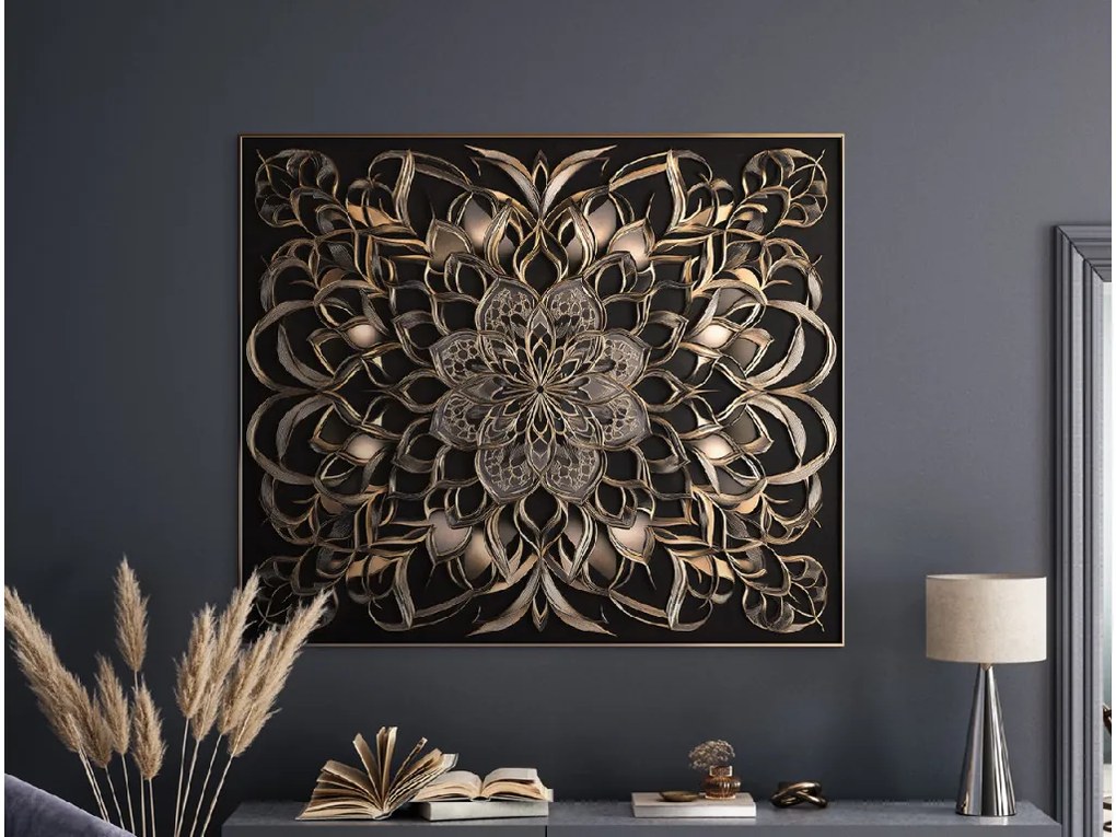 drevko | Nástenná mandala Hrejivý ornament 45 x 53 cm